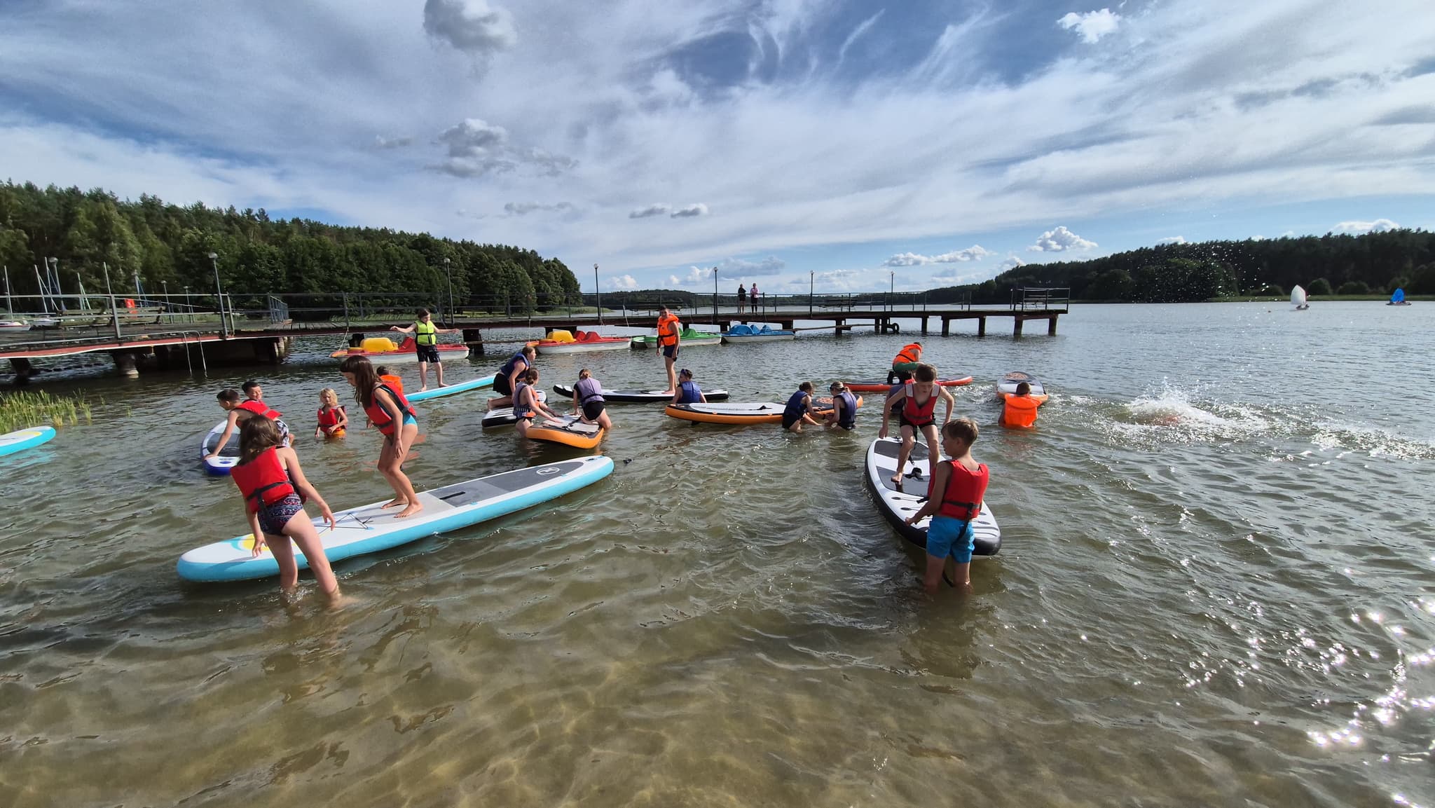 Popołudniowe atrakcje na obozie
