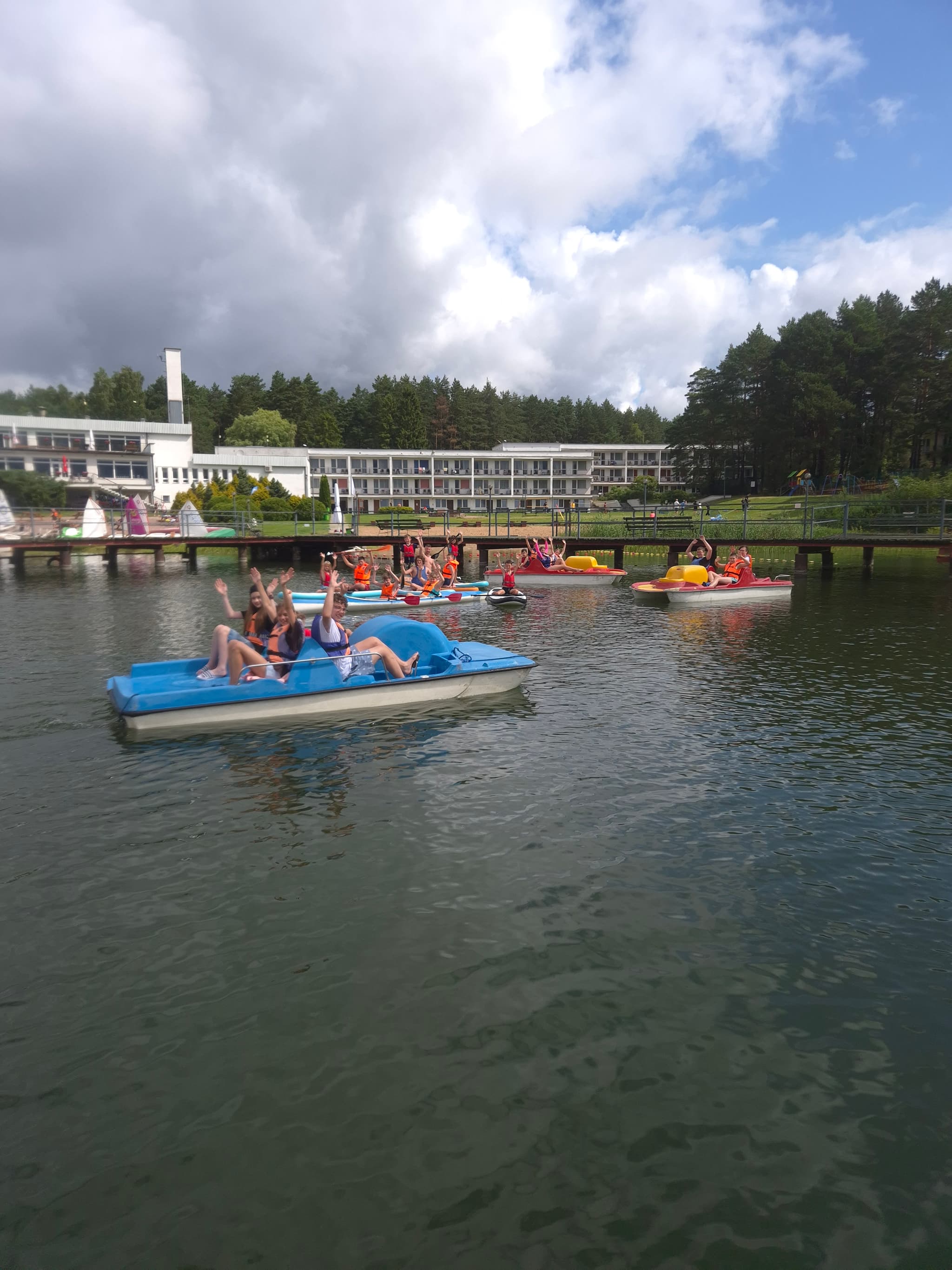 Zajęcia sportowe na obozie