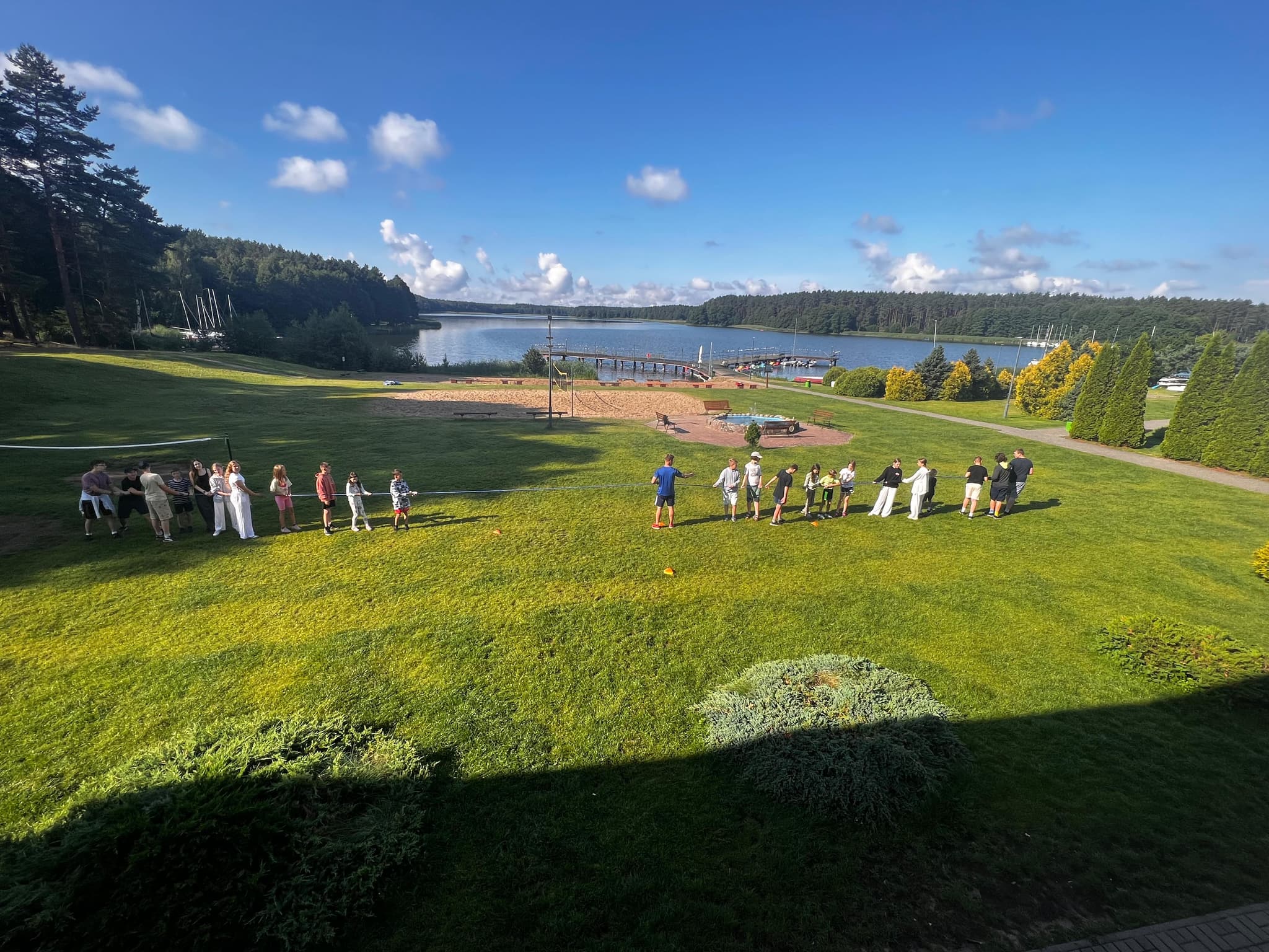 Zabawa na obozie letnim